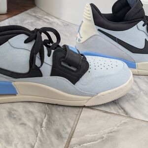 Men's Light Blue and Black Sneakers